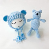 Newborn Baby Hats & Bear