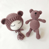 Newborn Baby Hats & Bear