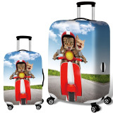 Bulldog Pattern Luggage Cover