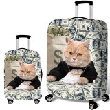 Bulldog Pattern Luggage Cover