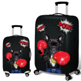 Bulldog Pattern Luggage Cover