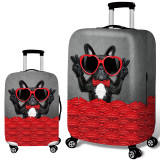 Bulldog Pattern Luggage Cover