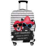 Bulldog Pattern Luggage Cover