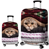 Bulldog Pattern Luggage Cover
