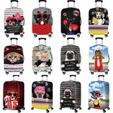 Bulldog Pattern Luggage Cover