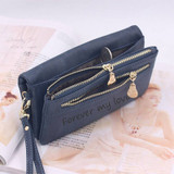 Womens Custom Engraved Photo Two Zipper Pouch