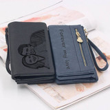 Womens Custom Engraved Photo Two Zipper Pouch
