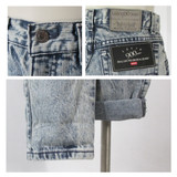 Vintage 90s Levis 900 Stone Wash Pinstripe Jeans NOS S