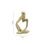 Sculpture Thinker Character Abstract Statue ,Art European Style for Home Decor