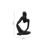 Sculpture Thinker Character Abstract Statue ,Art European Style for Home Decor