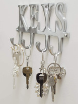 Wall Mounted Key Holder 4 Key Hooks Rack
