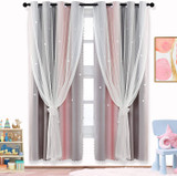 RTBECK Kids Star Blackout Curtains