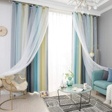 Decdeal Star Curtains Stars Blackout