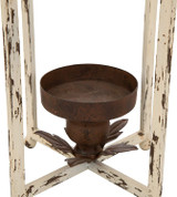 Farmhouse White Metal Decorative Lanterns
