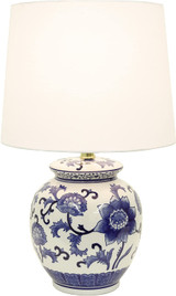 Blue and White Ceramic Table Lamp