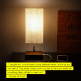 LED Linen USB Table and Desk Lamp