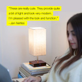 LED Linen USB Table and Desk Lamp