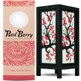 Vintage Handmade Japanese Bedside Table Light