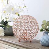 Crystal Ball Table Lamp - Chrome