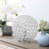 Crystal Ball Table Lamp - Chrome