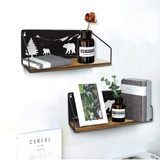 Floating Shelves with Bear Cutouts