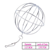 Stainless Steel Pet Feed Dispense Exercise Hanging Hay Ball