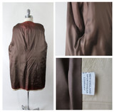 Vintage 60's Tan Leather MOD Jacket Coat M