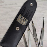 TRANSPARENT  LOCK + 15 LOCK PICKS