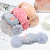 2 in 1 Cartoon Cute Earmuffs Cap Thicken Plush Keep Warm Earflap