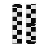 Black White Checker Sublimation Socks