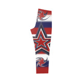Tricolor Stars Stripes Capri Legging (Model L02)