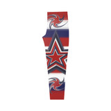 Tricolor Stars Stripes Capri Legging (Model L02)