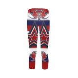 Tricolor Stars Stripes Capri Legging (Model L02)