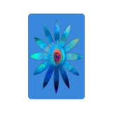 Bluish Eye Flower Doormat 24"x16"