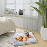 Pet Bed Mat Net Red Litter Plush Two-in-one House Sleeping