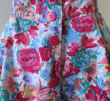 Vintage 90's Floral Button Up Mini Dress