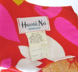 Vintage 60's MOD Hawaiian Maxi Dress Luau M