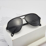 Pin Hole Eye Training Unisex Eyewear Exercise Outdoor Improve Eyesight Sunglasses