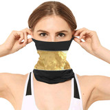 Black Gold Stripes Multifunctional Headwear