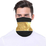 Black Gold Stripes Multifunctional Headwear
