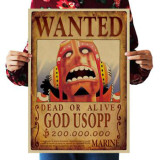 One Piece Dead or Alive Usopp Wanted Bounty Poster