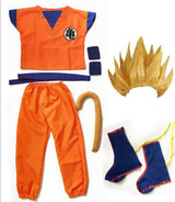Dragon Ball Z Son Goku Complete Cosplay Costume Child/Adult