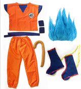 Dragon Ball Z Son Goku Complete Cosplay Costume Child/Adult