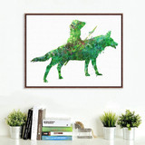 Princess Mononoke Mask Wall Poster Sticker