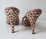 Vintage 50's 60's Leopard Springolator Heels Shoes 8