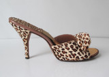 Vintage 50's 60's Leopard Springolator Heels Shoes 8