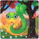 Toys for Baby Puzzle game Colorful Wooden Animal Educational Developmental Baby Kid Training Toy Educational Toy Gift