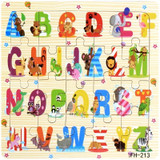Toys for Baby Puzzle game Colorful Wooden Animal Educational Developmental Baby Kid Training Toy Educational Toy Gift