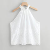 Hollow Out Embroidery Blouse Hollow Out Embroidery Blouse
