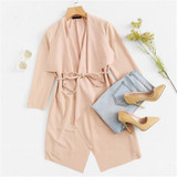 Waterfall Front Wrap Coat